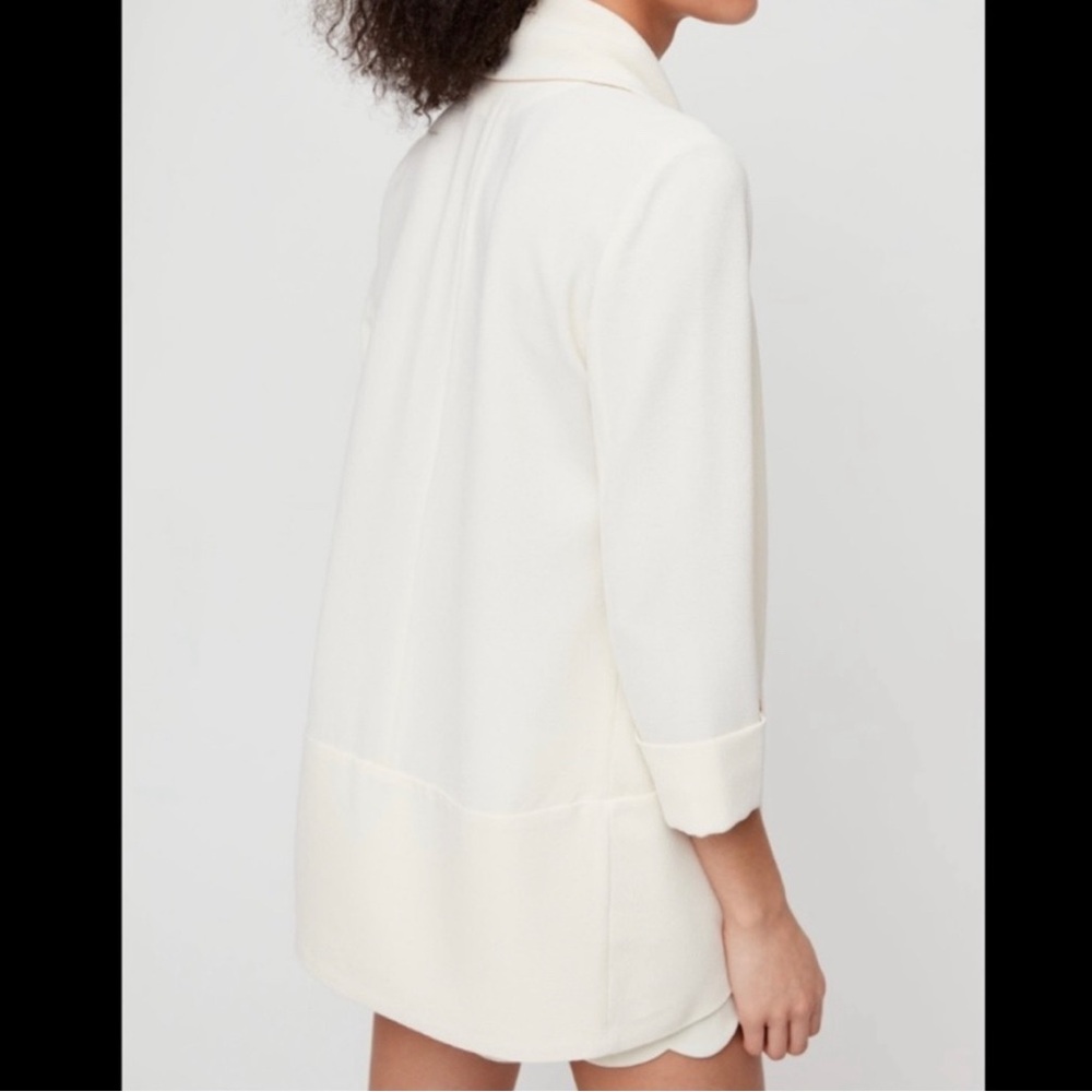 Aritzia Wilfred Chevalier Cream Blazer 00
